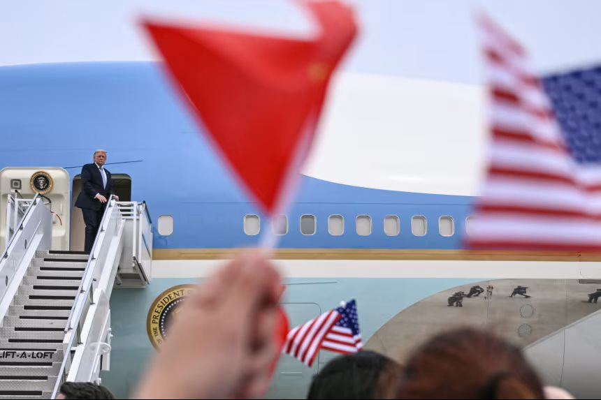 This detail shows that the Chinese don't like him. During President Trump's official visit to China...