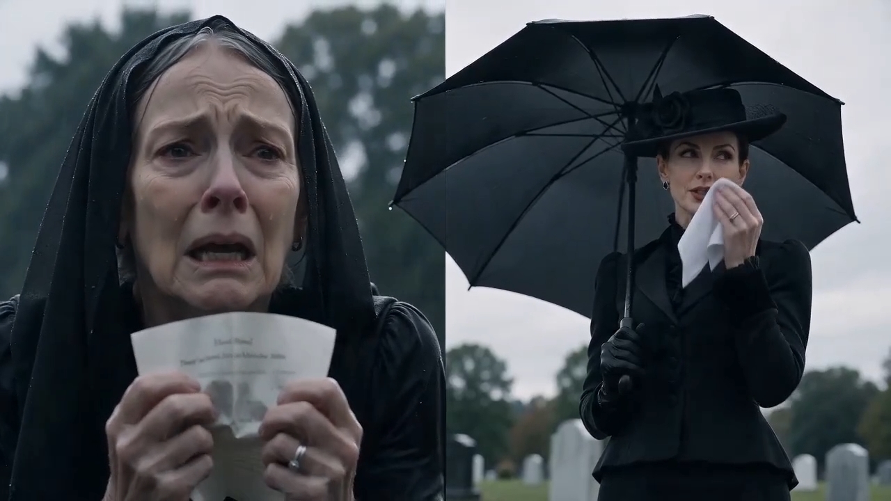 I was lost in the rain at the wrong cemetery while my daughter-in-law told my son I didn't care about his father's funeral—then I made my move.
