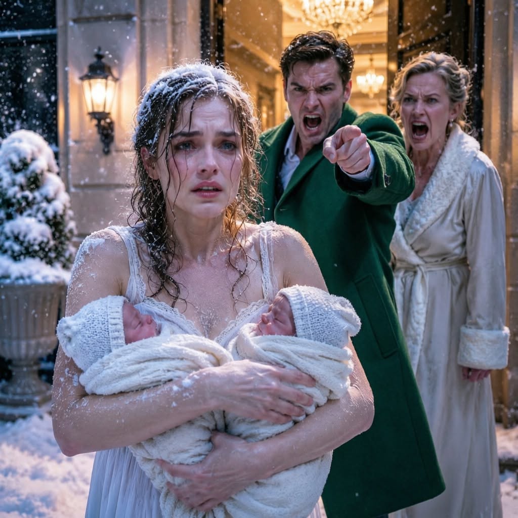 MY HUSBAND THREW ME AND OUR 10-DAY-OLD TWINS INTO THE SNOW, CALLING ME A POOR NOBODY—HE DIDN'T KNOW I WAS THE $8 BILLION CEO WHO OWNED HIS HOUSE, HIS COMPANY, AND HIS ENTIRE LIFE!