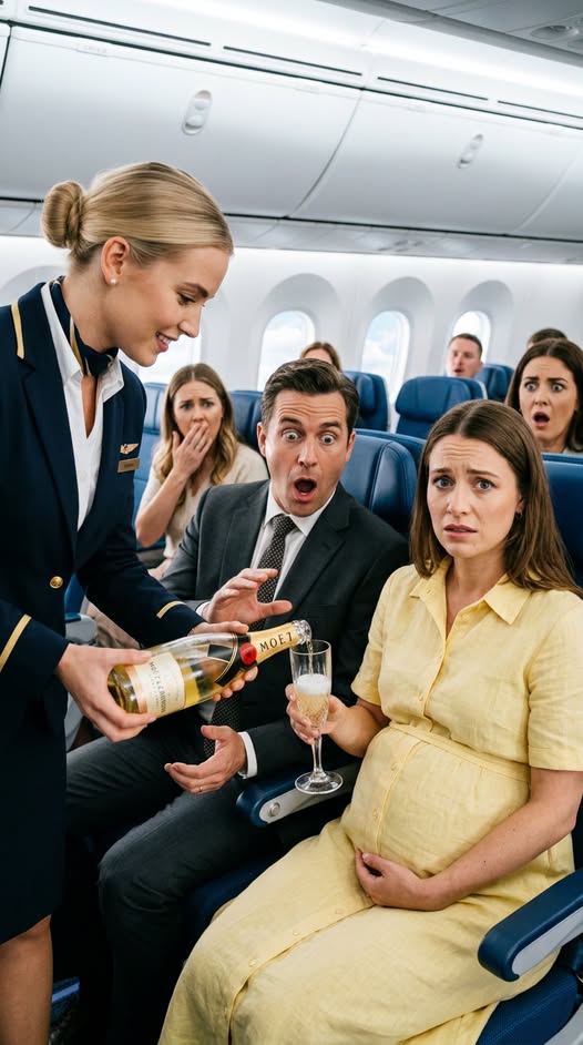 Boarding First Class to Florence with my mistress, my blood froze when the flight attendant asked, “Champagne for your fabricated business trip?