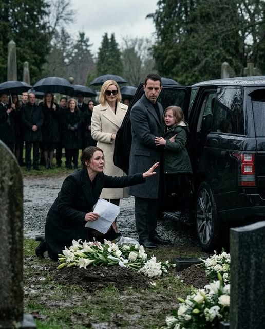 At my parents’ funeral, my husband shoved divorce papers into my hand between two fresh graves, looked me in the eye, and said, “Sign them. You have no one left to protect you now.” Then he took our daughter, buckled her into a wealthy woman’s SUV, and drove away.