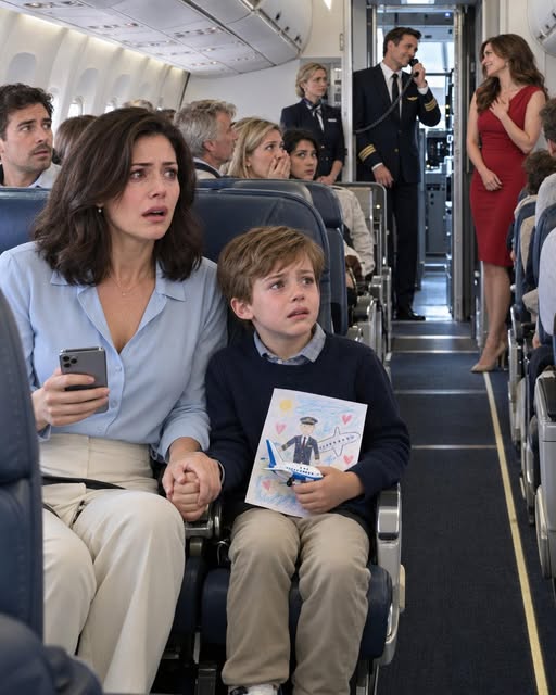 I Secretly Boarded My Pilot Husband’s Flight With Our 7-Year-Old Son To Give Him The Ultimate Surprise — But When He Grabbed The Intercom And Declared His Love For Another Woman In Front Of 200 Passengers, My Entire World Came Crashing Down