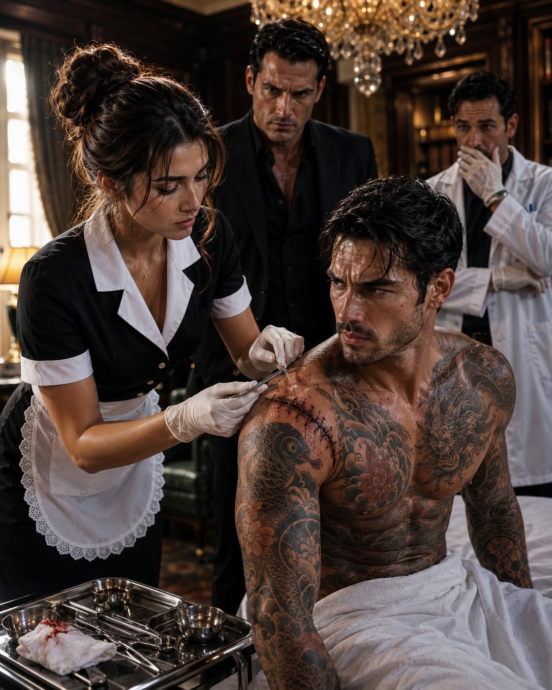 THEY CALLED ME A NOBODY MAID UNTIL I CUT THE POISON FROM THE MAFIA KING'S CHEST—AND HE MADE ME HIS QUEEN