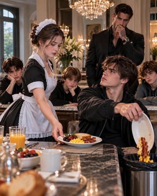 THE BILLIONAIRE'S FOUR BROKEN SONS TRIED TO DESTROY THEIR NEW HOUSEKEEPER—UNTIL A DEADLY SECRET FORCED THEM TO BEG ON THEIR KNEES FOR HER TO STAY AS THEIR REAL MOTHER!