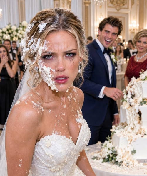 MY GROOM HUMILIATED ME IN FRONT OF 200 WEDDING GUESTS WITH A CAKE SMASH—HE HAD NO IDEA I HAD A HIDDEN MIC IN MY DRESS AND HIS LIFE WAS RUINED BEFORE THE RECEPTION ENDED!
