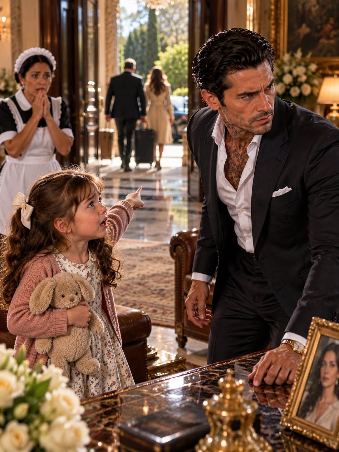 “THAT UNCLE TOOK MY MOMMY,” THE MAID’S LITTLE GIRL WHISPERED TO THE MAFIA BOSS—AND THE MAN HE TRUSTED FOR TWELVE YEARS WAS HIDING A SECRET THAT COULD DESTROY THEM ALL