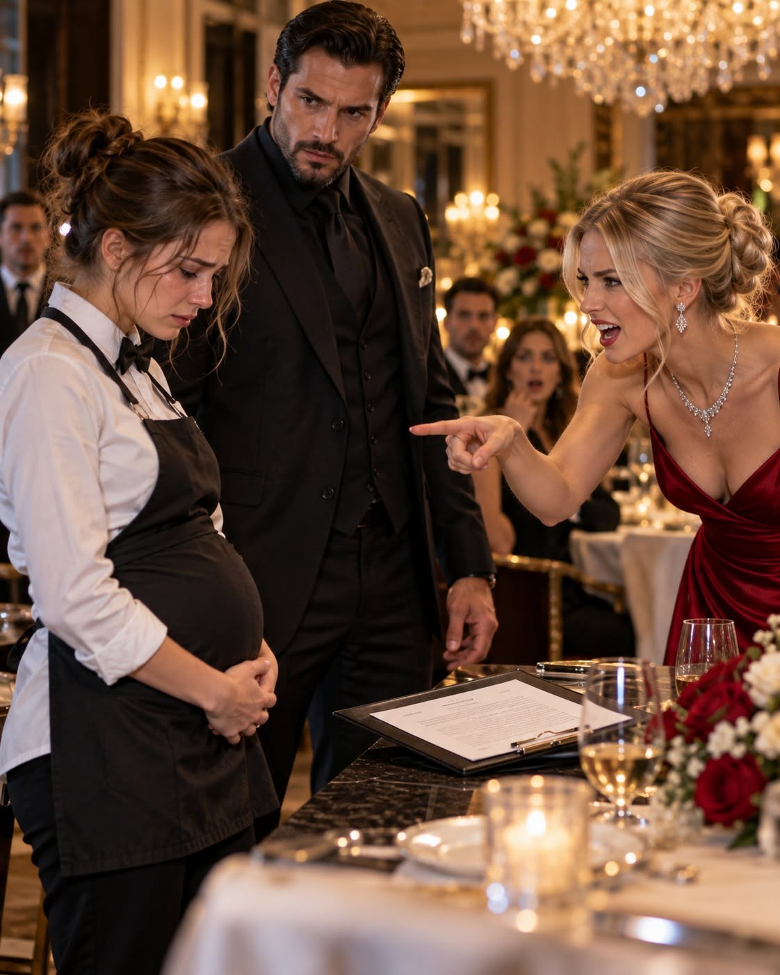 Billionaire Heiress Mocks A Pregnant Waitress Over A $6,000 Legal Trap — But When The Underworld Kingpin Steps In, Thirty-Two Elites Discover Her True Identity