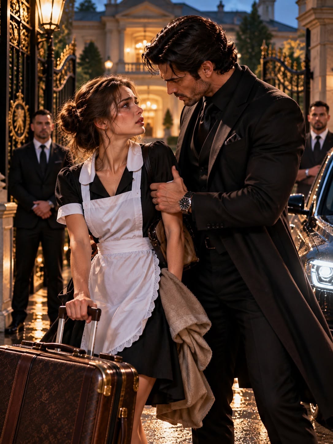 THE BILLIONAIRE MAFIA BOSS LET HIS FIANCÉE FIRE HIS INNOCENT MAID — UNTIL HE STOPPED HER AT THE GATES WITH A BLOODSTAINED PHOTOGRAPH OF HER DYING MOTHER.
