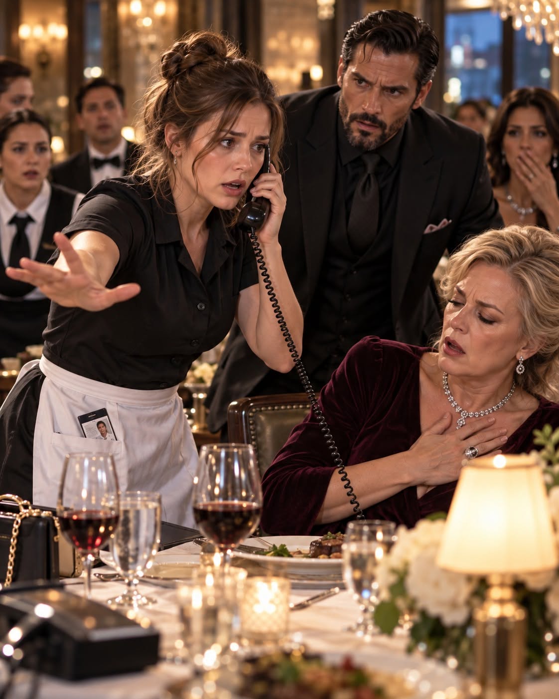 MAFIA BOSS'S SISTER HAD A STROKE AT DINNER - POOR WAITRESS'S NURSING DEGREE CHANGED EVERYTHING
