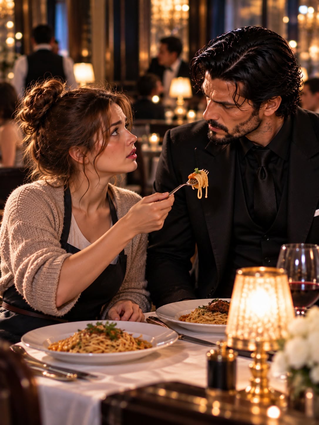 THE BILLIONAIRE MAFIA BOSS GOT THE WRONG DINNER ORDER—THEN A TIRED STRANGER ASKED HIM TO SHARE IT, UNKNOWINGLY SAVING HIS LIFE FROM A DEADLY TRAP