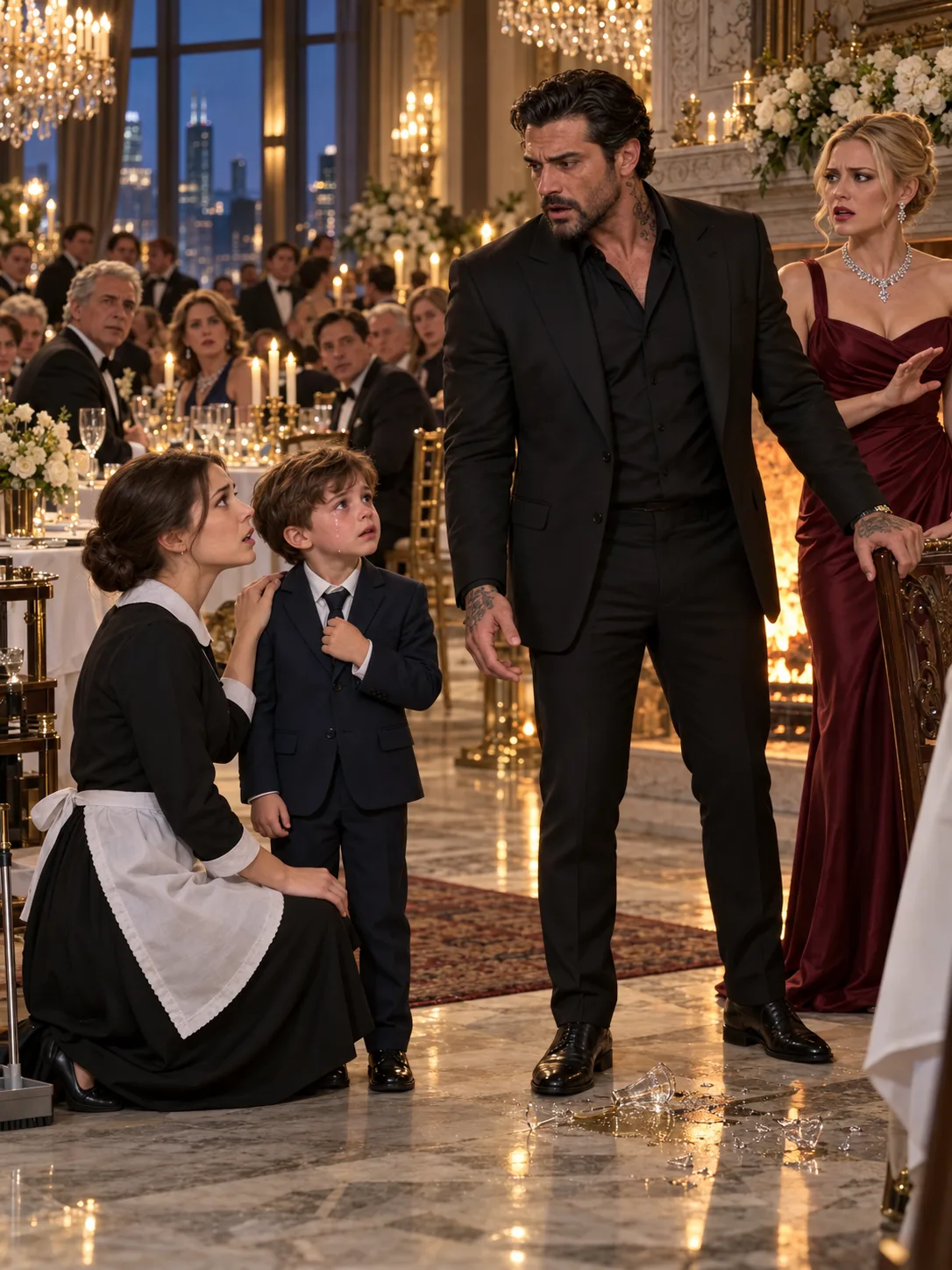 SHUT UP! YOU’RE JUST A MAID!” THE MAFIA BOSS’S FIANCÉE SCREAMED WHEN I HUMMED AN OLD LULLABY—BUT THE MOMENT HE HEARD IT, HIS GLASS SLIPPED FROM HIS HAND.