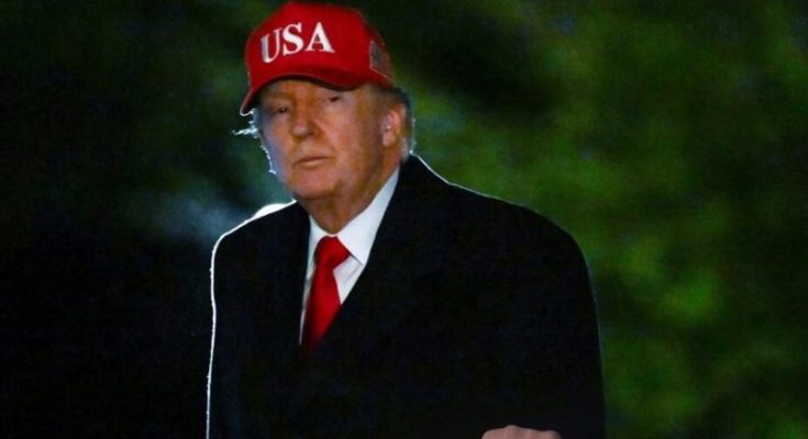 Late-Night Sighting: Trump Spotted With Mysterious Item