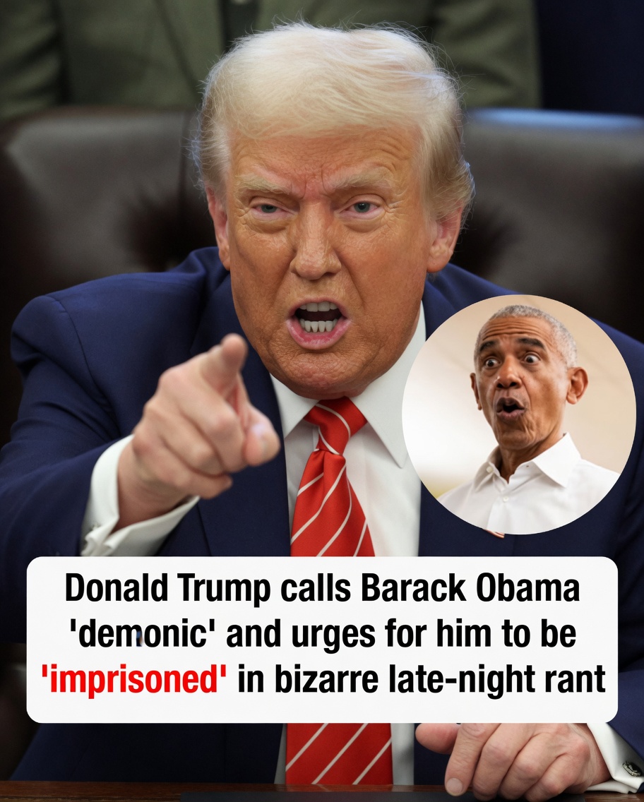 Donald Trump calls Barack Obama ‘demonic’ and urges for him to be ‘imprisoned’ in bizarre late-night rant