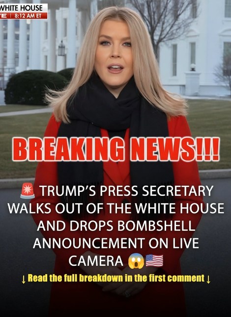 Trump’s Press Secretary Leaves the White House and Makes a Big Announcement