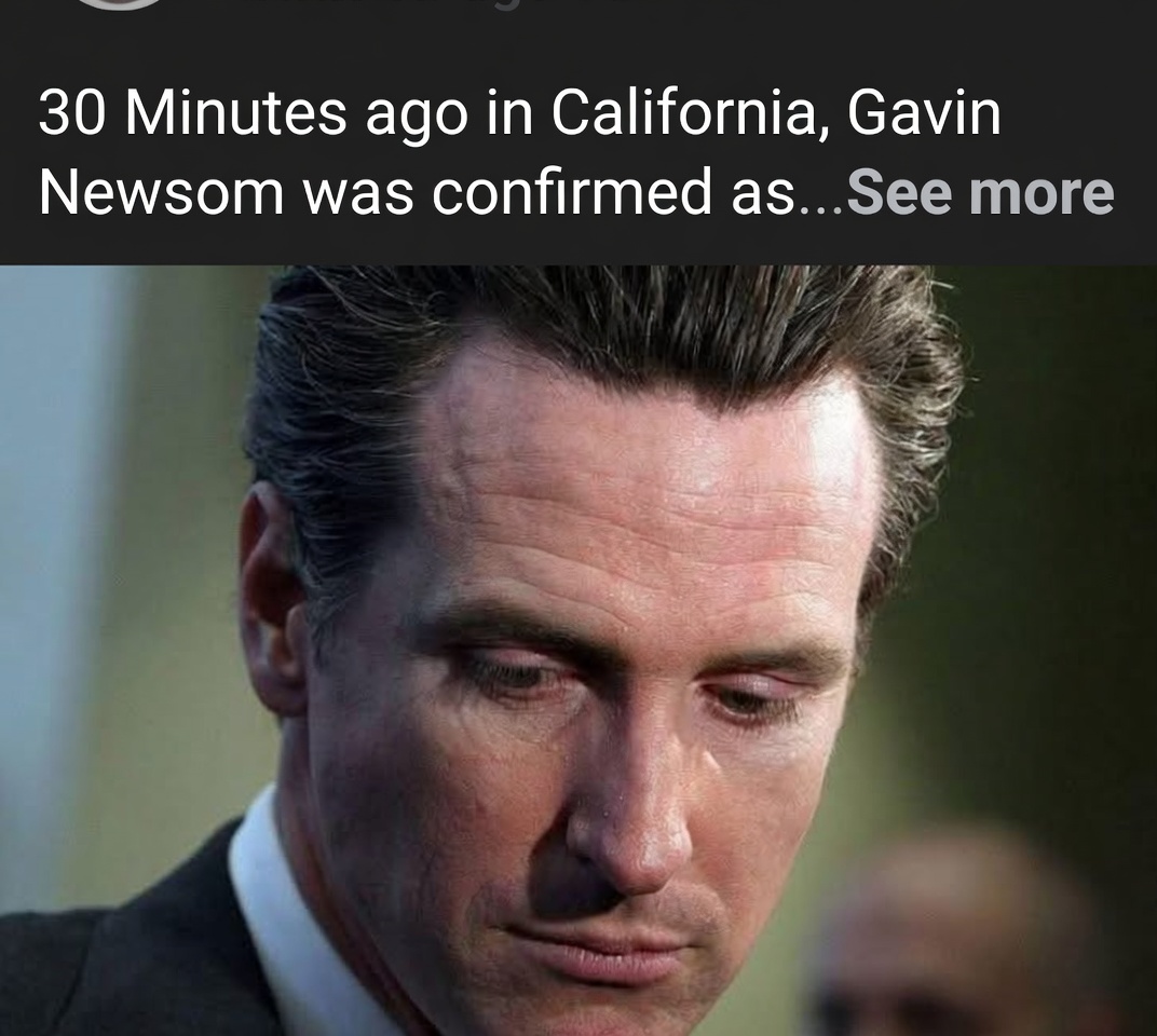 30 Minutes ago in California, Gavin Newsom was confirmed as…