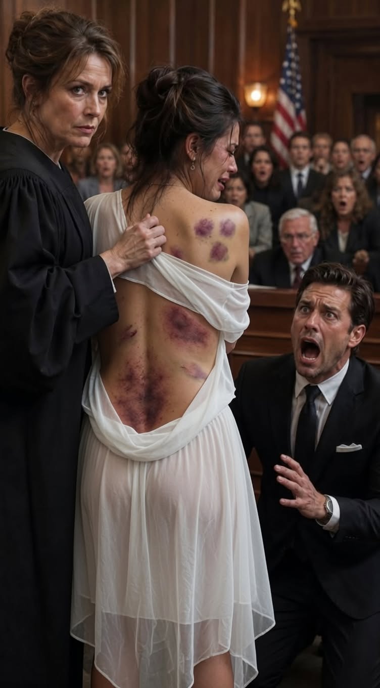 “Please, Mom, don’t. He says he’s a lawyer, and no one will believe me.” Clara whispered it in her childhood bedroom while pulling her blouse over the marks across her back. I stood frozen in the doorway, no longer only her mother—but the federal judge her husband had never known he was threatening.