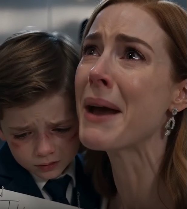 The first thing I saw when the servants’ elevator opened was my eight-year-old son kneeling beside a silver trash car