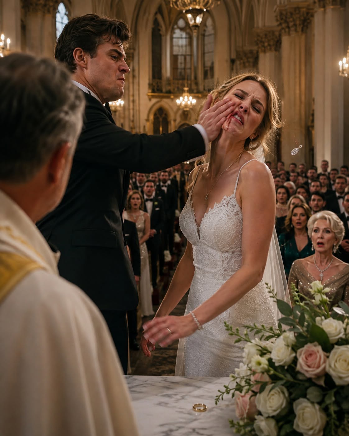 MY HUSBAND SLAPPED ME AT THE ALTAR ON OUR WEDDING DAY