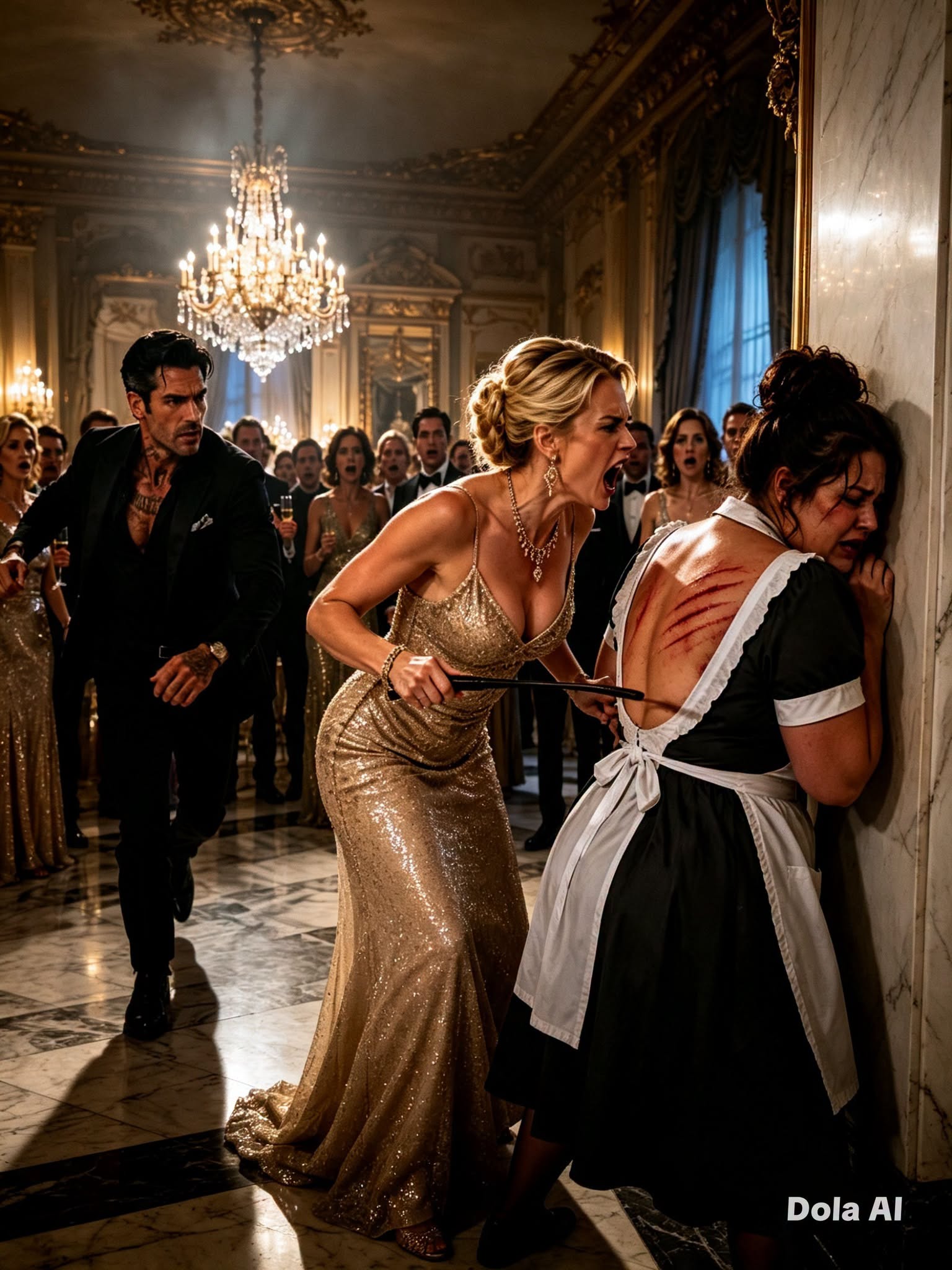 HIS FIANCÉE WHIPPED THE PLUS-SIZE MAID BEFORE TWO HUNDRED GUESTS—THEN THE MAFIA BOSS WALKED IN AND RECOGNIZED THE LOCKET AROUND HER NECK
