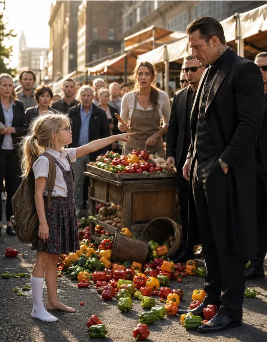 The Mafia Boss Was Humiliated by an 8-Year-Old Over Bell Peppers—Then Her Mother Stepped Out of the Tent and He Realized the Child Had His Eyes