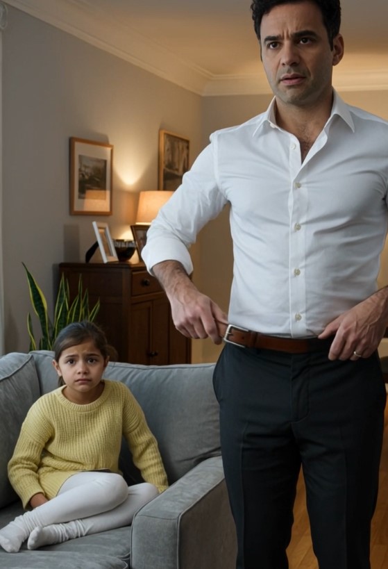 I thought my adopted daughter was just painfully shy—until my husband touched his belt and she screamed, “Don’t lock the door again.”