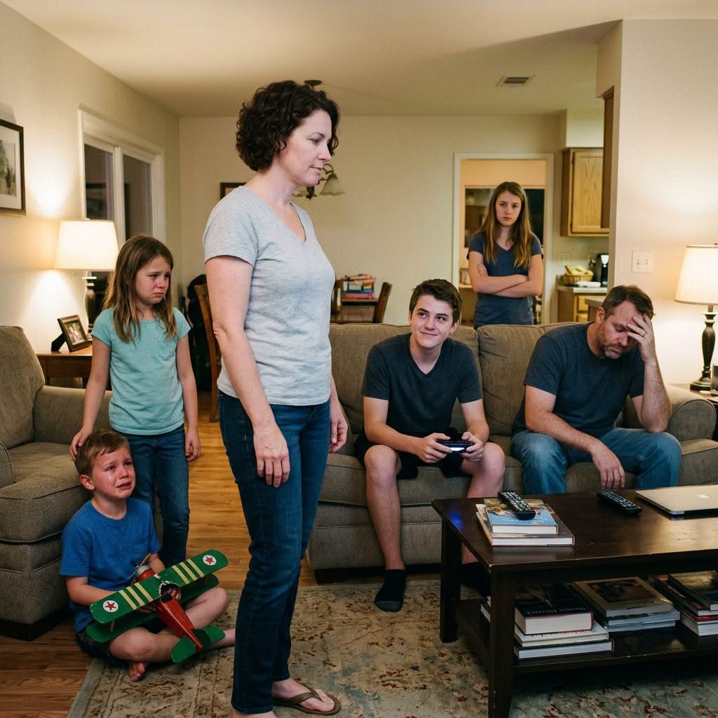 My Stepson Smashed My Son’s Handmade Airplane and Said I Wasn’t His Real Mom—Then I Found the Group Chat That Proved His Father Had Been Using Me All Along