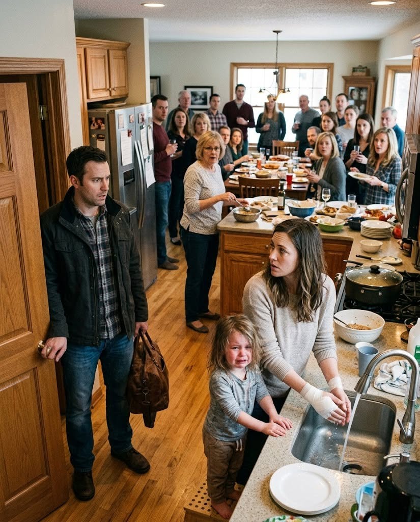 I Came Home Early and Found My Mother Throwing a Party While My Wife Had Both Hands Bandaged—Then the Recording Exposed What Had Been Happening in My House