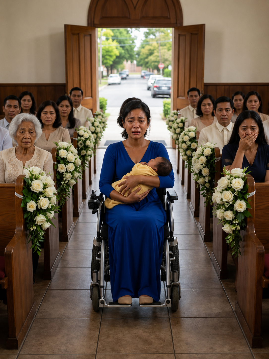HABANG NAGSASABI KAMI NG MGA PANATA SA KASAL, MAY ISANG BABAENG NAKAWHEELCHAIR NA PUMASOK SA PASILYO KASAMA ANG ISANG SANGGOL AT SINABING: