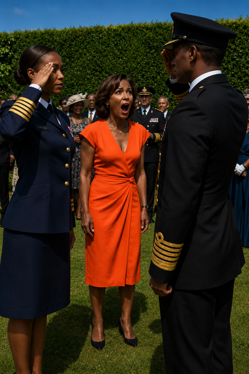 AT MY HUSBAND’S PROMOTION CEREMONY, MY MOTHER-IN-LAW CALLED ME A DEADBEAT—THEN HIS NEW COMMANDER SALUTED ME BEFORE SALUTING HIM