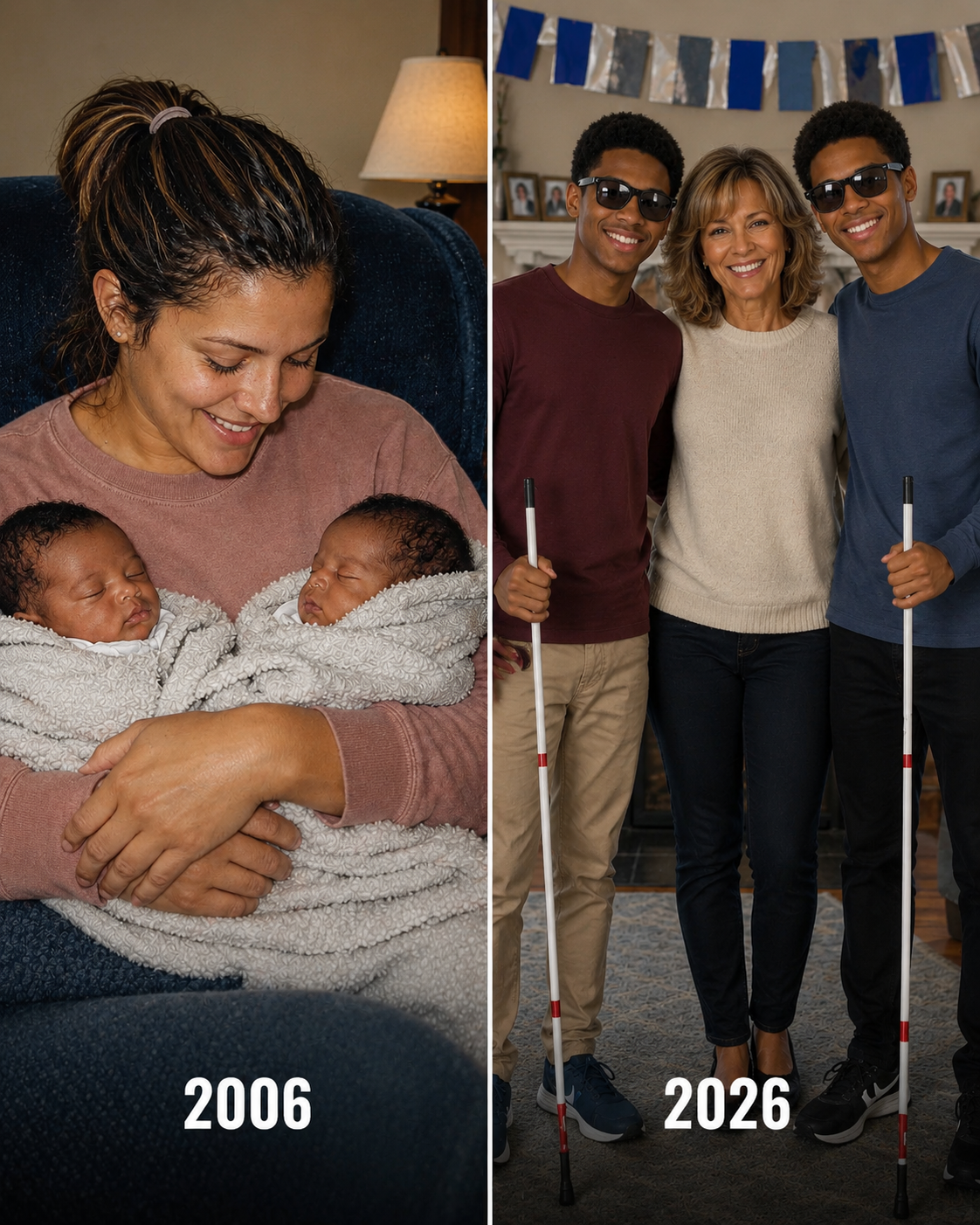 My Husband Left Me When He Learned Our Twins Were Born Blind – 20 Years Later, He Came Back Begging for Help