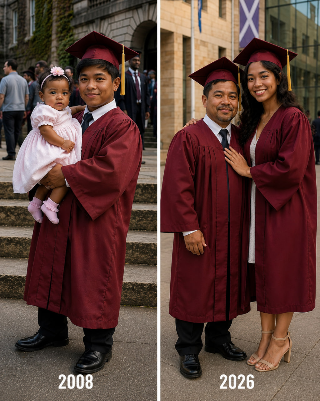 Pinalaki ako ng tatay ko nang mag-isa matapos akong iwan ng aking tunay na ina sa basket ng kanyang bisikleta noong ako'y 3 buwang gulang pa lamang – 18 taon ang lumipas, nagpakita siya sa aking graduation.