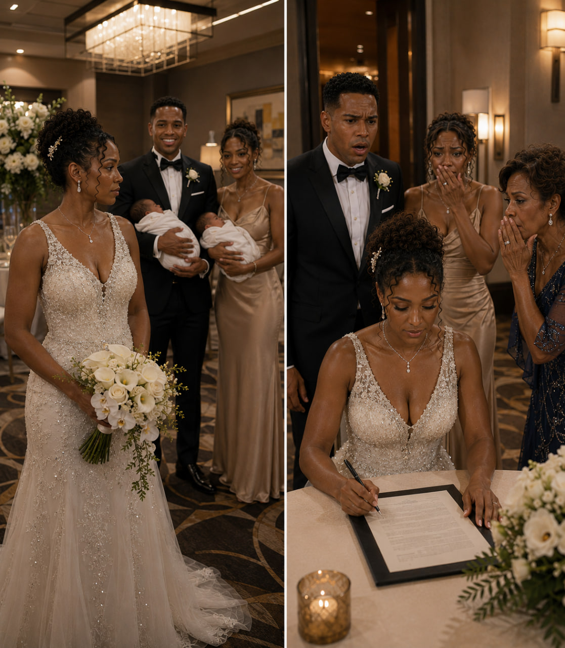 On my wedding day, my husband and my adopted stepsister proudly held their newborn twins and announced it to me.