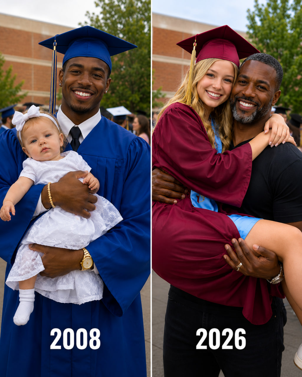 My Dad Raised Me Alone After My Birth Mother Left Me in His Bike Basket at 3 Months Old – 18 Years Later She Showed up at My Graduation