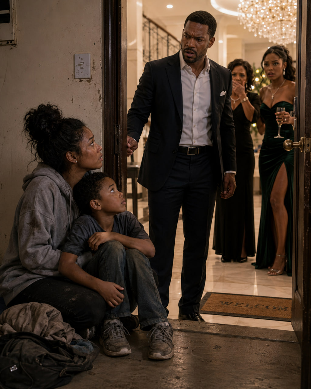 I CAME HOME FROM SAUDI ARABIA WITHOUT TELLING ANYONE AFTER 5 YEARS OF BACKBREAKING WORK—AND FOUND MY WIFE AND SON STARVING BEHIND THE MANSION I PAID FOR WHILE MY MOTHER AND SISTER PARTIED INSIDE