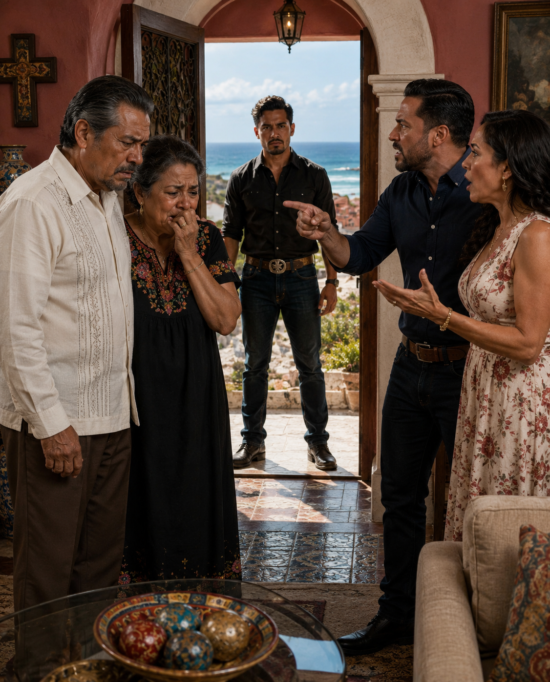 Compré a mis padres una mansión frente al mar de $425,000 por su 50 aniversario, pero cuando llegué, mi madre estaba llorando y mi padre estaba temblando.