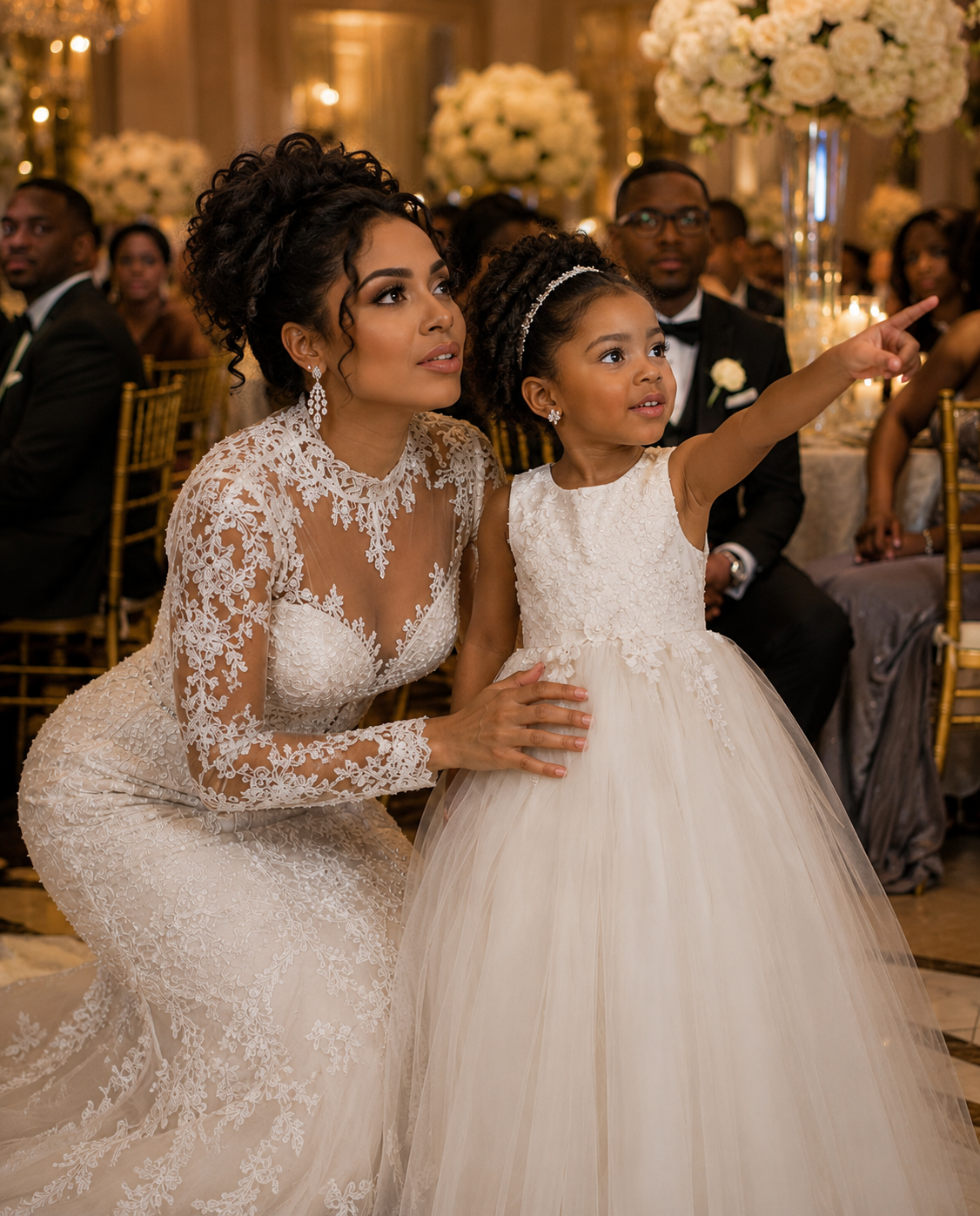 Mi hija tiró de mi vestido de novia y dijo: "Vi al nuevo papá y al tío Peter hacer algo malo". Lo que hice a continuación dejó atónitos a los 200 invitados.