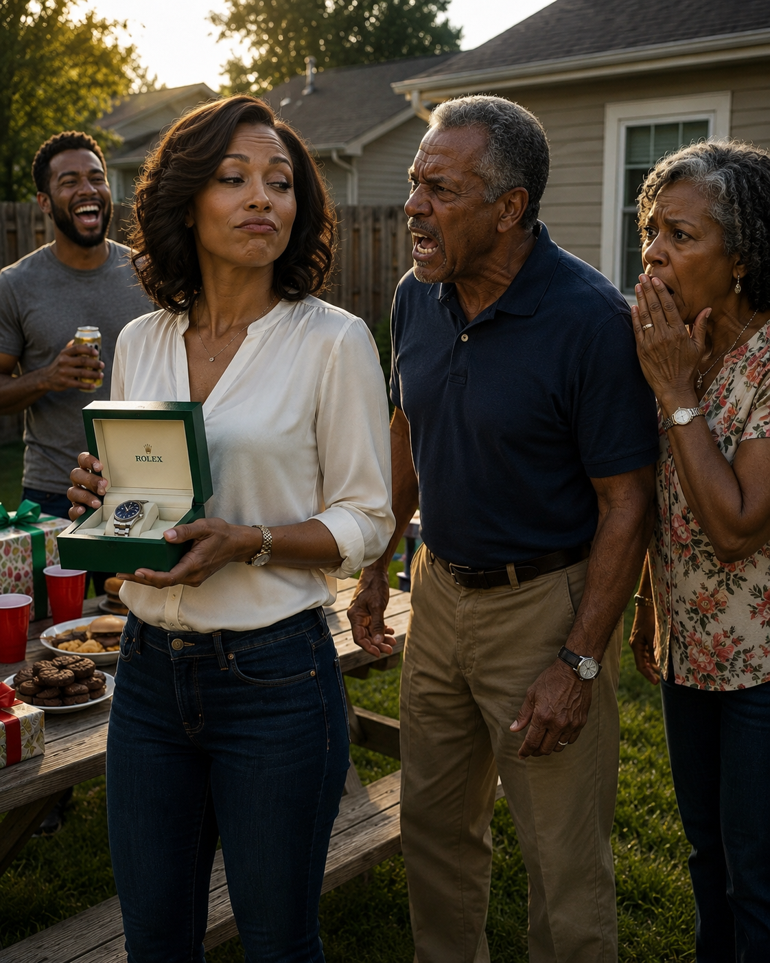 At my dad’s retirement BBQ, I gave him a $10,000 Rolex. He smirked, “You’re still my disappointment.”