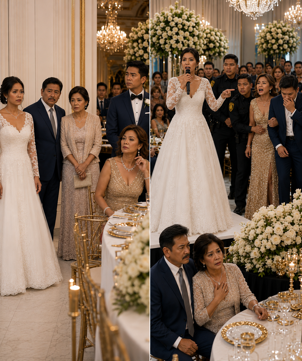 Noong araw ng kasal ko, naabutan kong napalitan na ang pangunahing mesa — 9 na upuan ang inuupuan ng pamilya ng aking asawa habang ang mga magulang ko ay naiwang nakatayo.