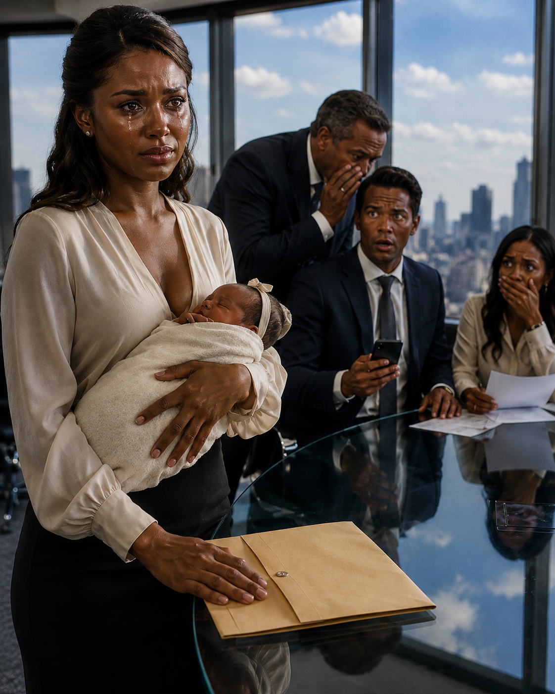 I arrived at the divorce with my 12-day-old baby in my arms and saw my husband with his lover; when I put the papers on the table, he whispered "that house was never yours" and everyone stopped looking at me the same way.