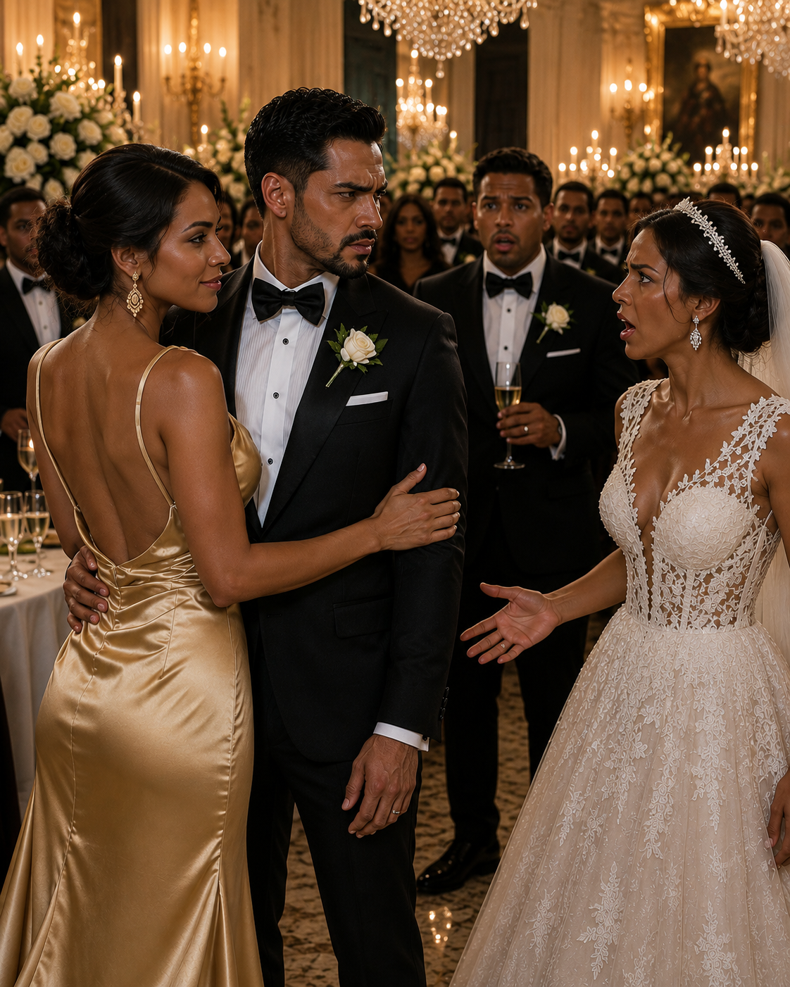 Mi exesposo me invitó a su boda para verme sola, así que contraté a un actor como pareja... pero cuando la novia lo vio conmigo, su rostro perdió el color