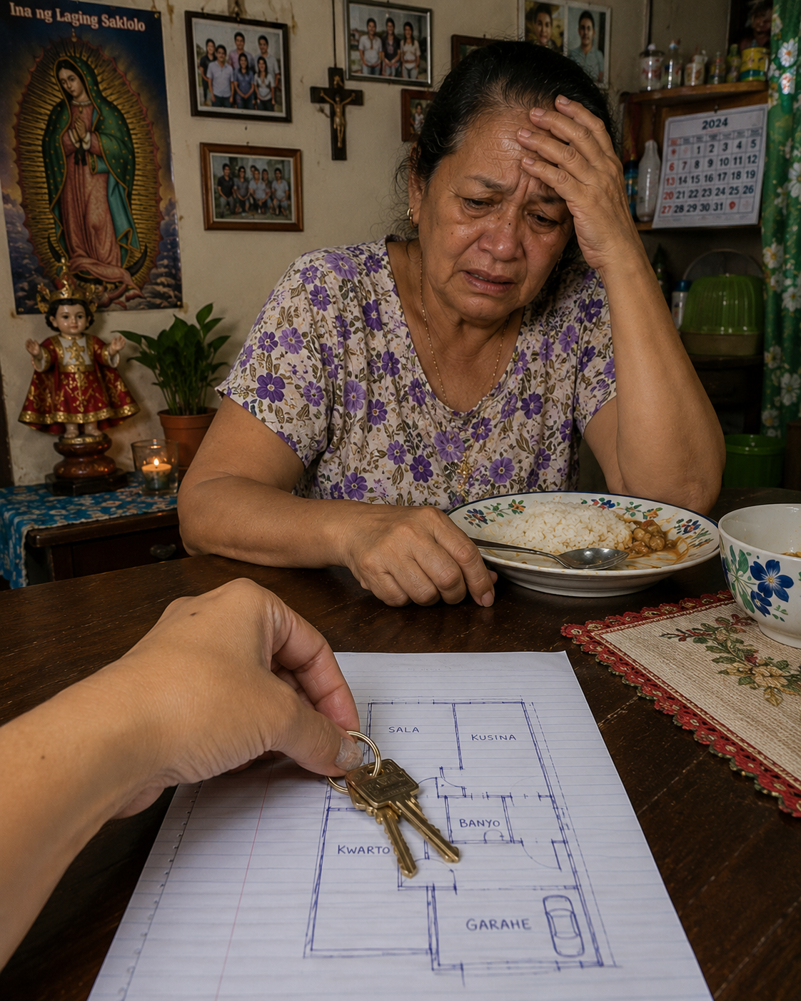 INANYAYAHAN AKO NG BIYENAN KO SA TANGHALIAN PARA PAG-USAPAN KUNG PAANO NILA "AAYUSIN" ANG MGA KWARTO SA BAHAY KO. INIWAN KO ANG MGA SUSI SA MESA AT SINABI KONG NAKAPIRMA NA ANG KONTRATA SA IBANG PAMILYA.