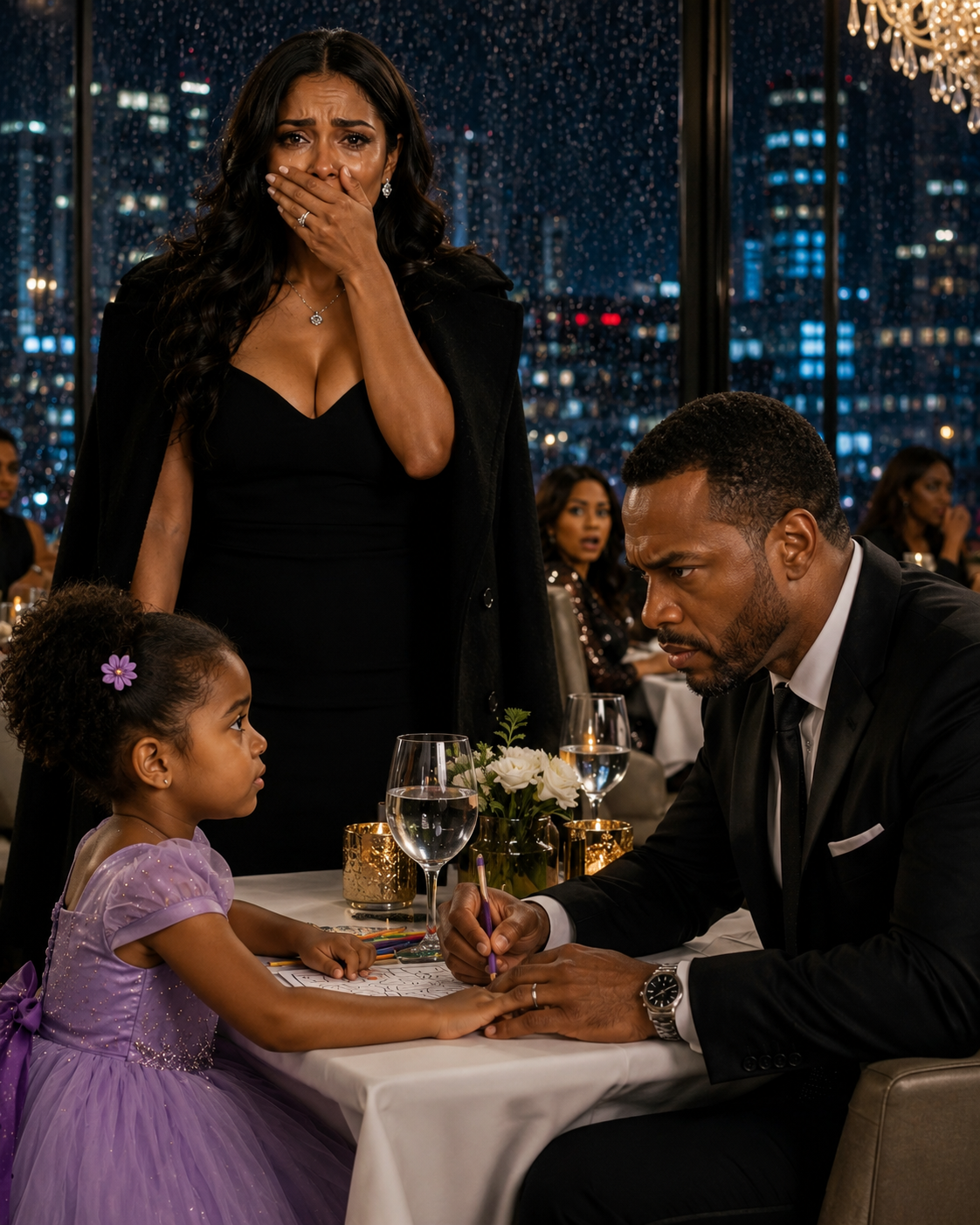 I Took My Daughter Into a Fancy Restaurant to Escape the Rain… Then She Sat With the Man I Thought Had Abandoned Us
