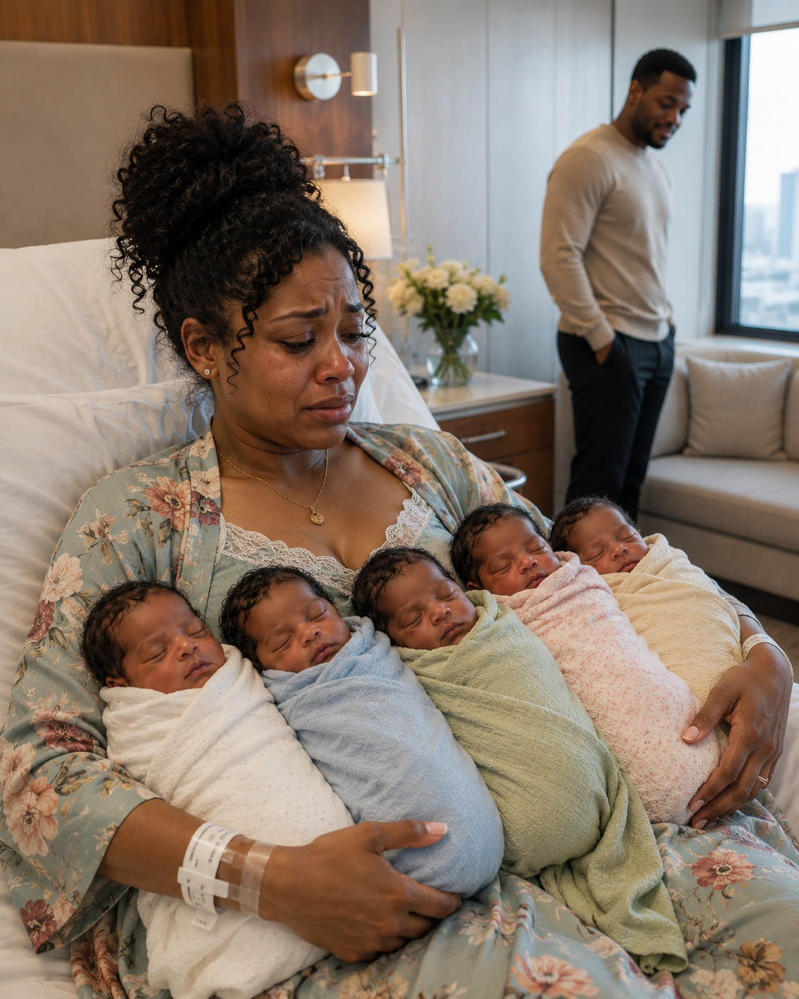 Right after the five babies were born, the father whispered, “These aren’t mine,” and walked out. The mother stayed calm and vowed to raise them alone. But thirty years later, when the real truth surfaced… Everything changed.