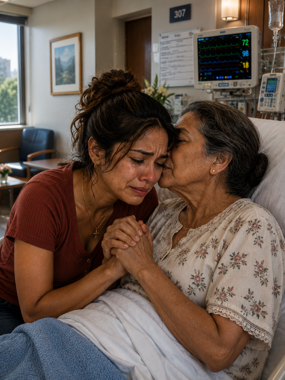 Mientras mi abuela agonizaba, mis padres y mi hermana no la visitaron ni una sola vez. Yo era la única que le sostenía la mano cuando susurró: «Cuando me vaya, busquen detrás del retrato familiar en la sala». En su funeral, se burlaron de mí por no haber recibido nada en el testamento. Esa noche, quité el retrato y encontré una caja fuerte oculta que contenía escrituras de propiedad, extractos bancarios y una carta sellada: pruebas que podrían destruirlos a todos…