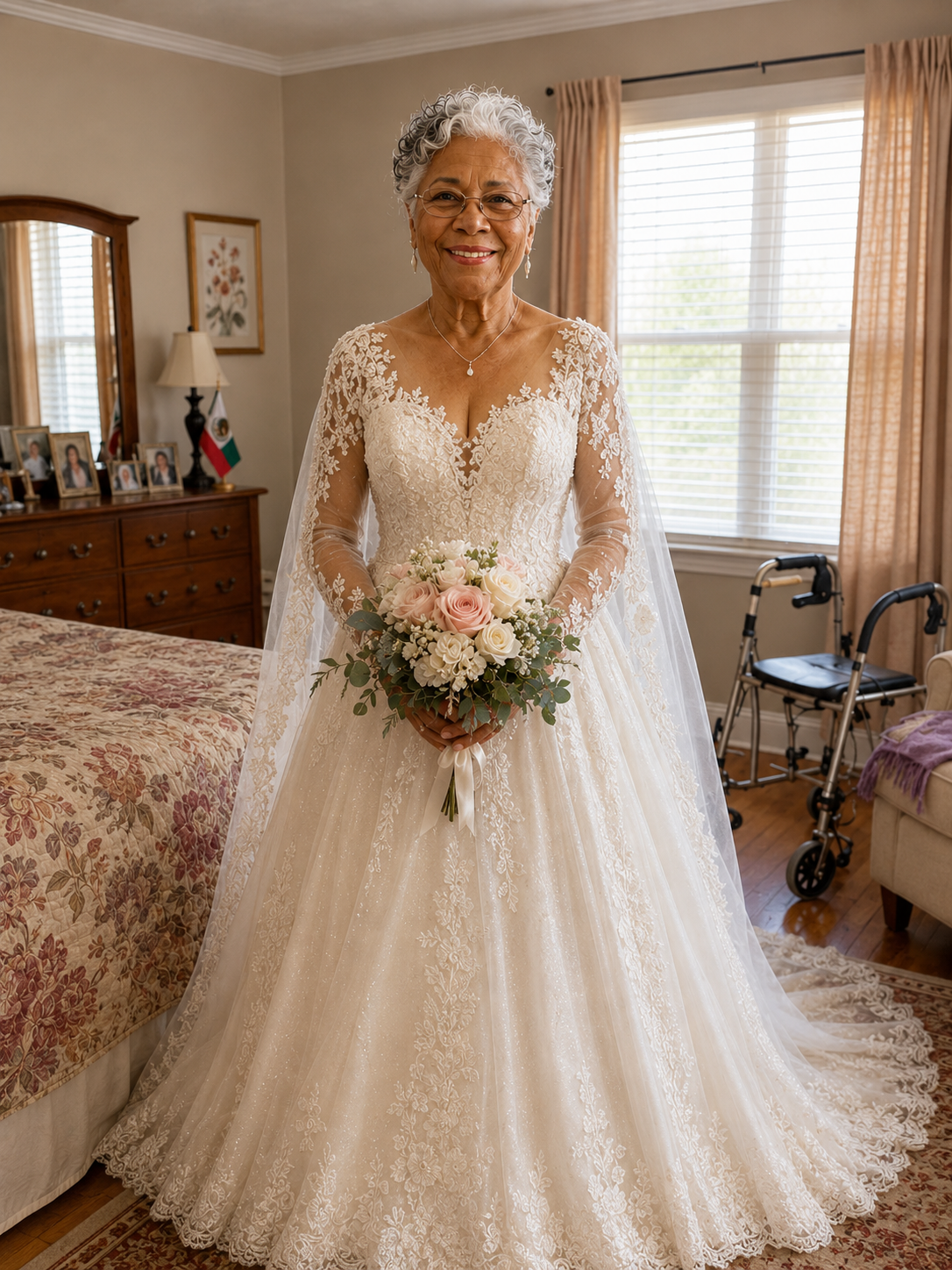 Me casé con mi novio de la secundaria a los 72 años: dos semanas después de que sus hijos me echaran de casa, una limusina negra llegó a mi caravana.