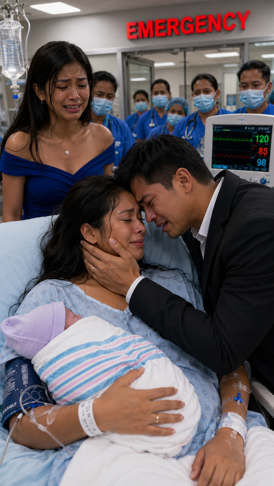 Dumating ang pinuno ng mafia na si Vincent Kane sa ospital kasama ang kanyang kasintahan, umaasang makakabayad ng utang, ngunit sa halip, natagpuan niya ang babaeng iniwan niya walong buwan na ang nakalilipas na dumudugo sa isang gurney. "Huwag mo siyang pansinin, isa lamang siyang sinungaling na sinungaling," pangungutya ni Brooke, sinusubukang ilayo siya sa pinangyarihan. Ngunit gumuho ang lahat nang sumigaw ang isang nars: "Naghihingalo ang ina, ngunit ang tatlumpu't dalawang linggong gulang na fetus ay may pulso pa rin!" Natigilan si Vincent nang itago ni Brooke ang katotohanan sa kanya.