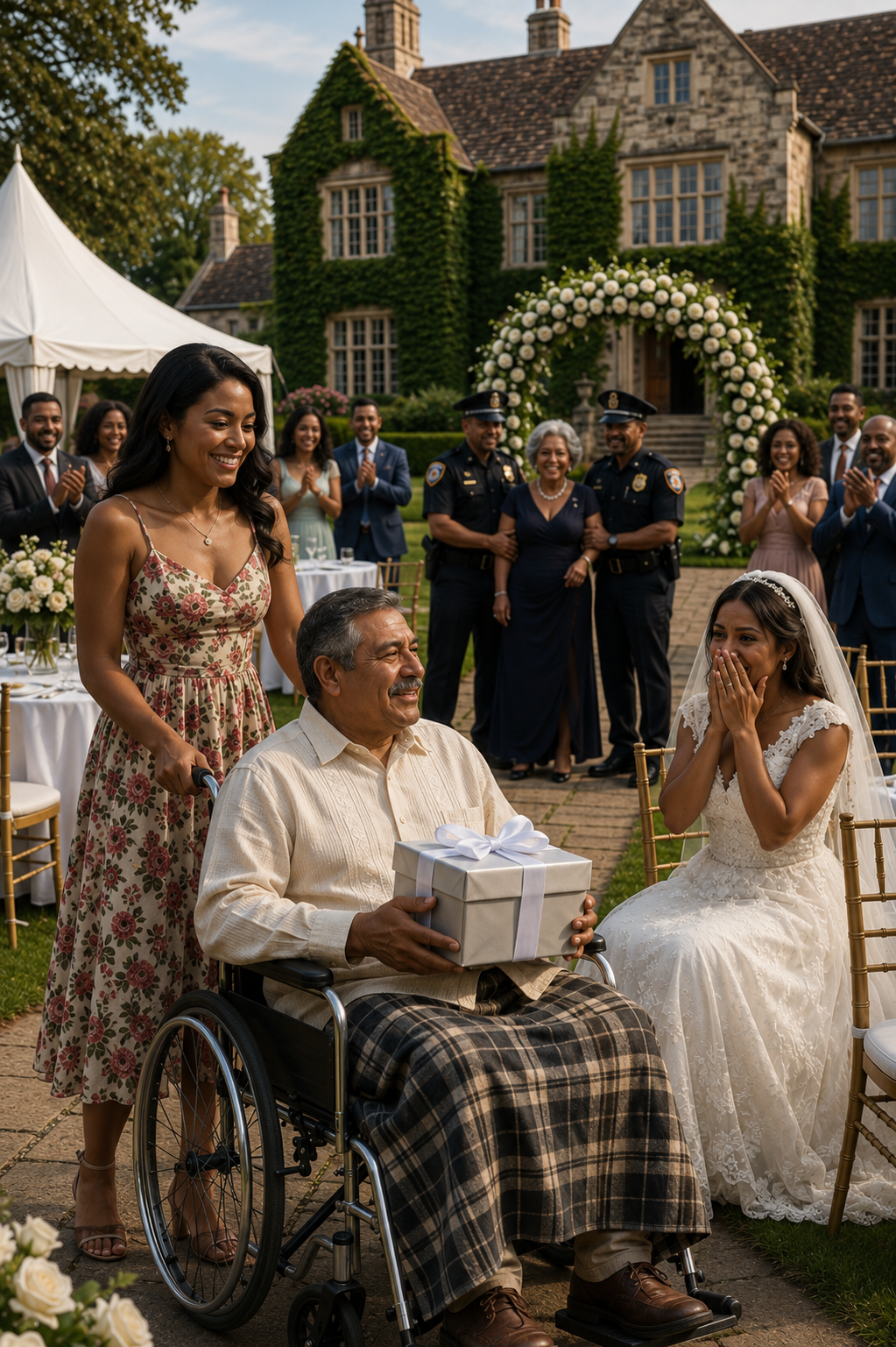 Mi abuelo voló seis horas para asistir a la boda de mi hermano, pero mis padres lo sentaron detrás de los cubos de basura. Mi madre siseó: «Ese viejo va a avergonzarnos». Cuando le respondí, me abofeteó y me echó. Cinco minutos después, cuando un convoy de todoterrenos blindados derribó las puertas, mi querida familia no paraba de gritar…