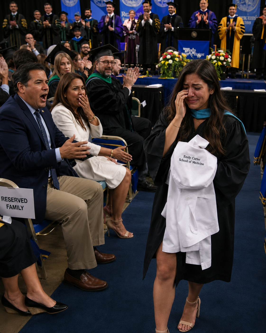Abandonaron a su hija enferma. Su nombre de graduación los delató.