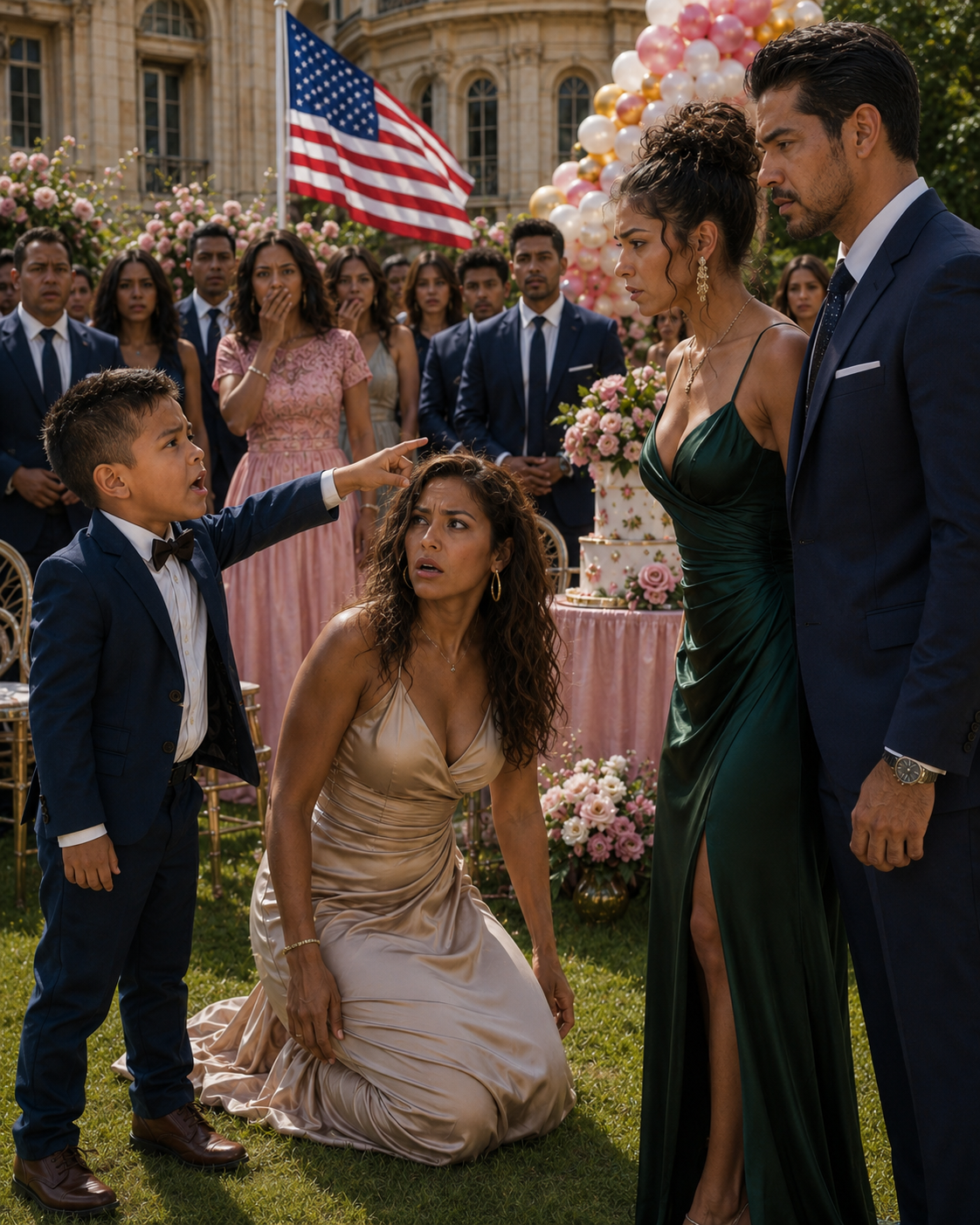El día de la celebración del quinto cumpleaños de mi hijo…