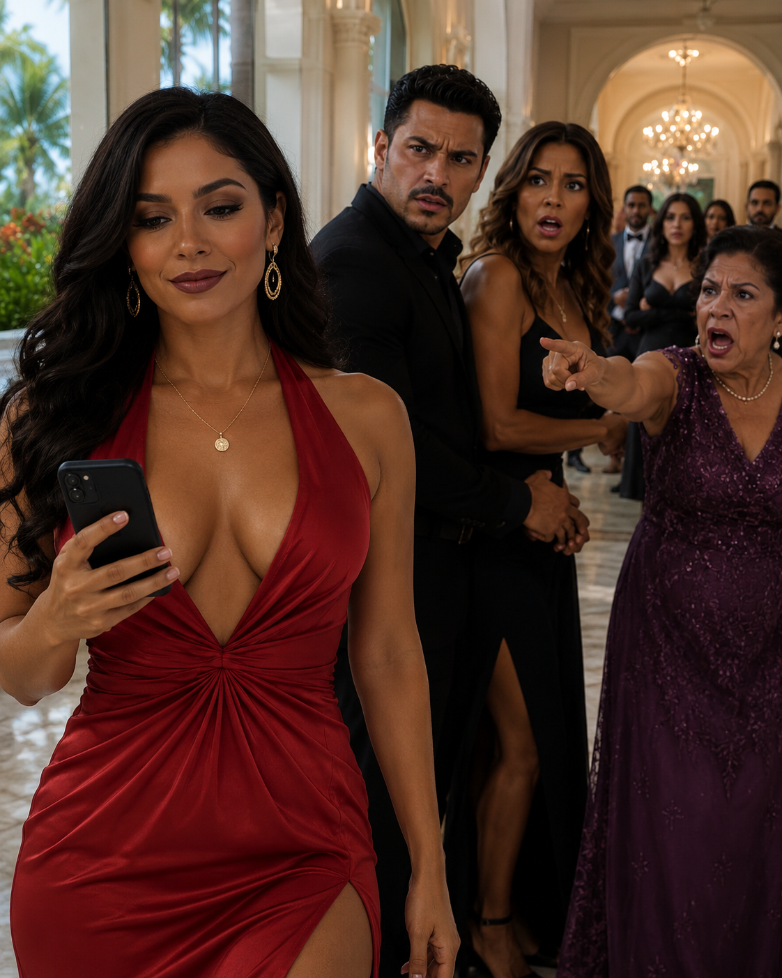 Mi esposo llevó a su amante a un hotel romántico, así que su madre llamó a su puerta primero